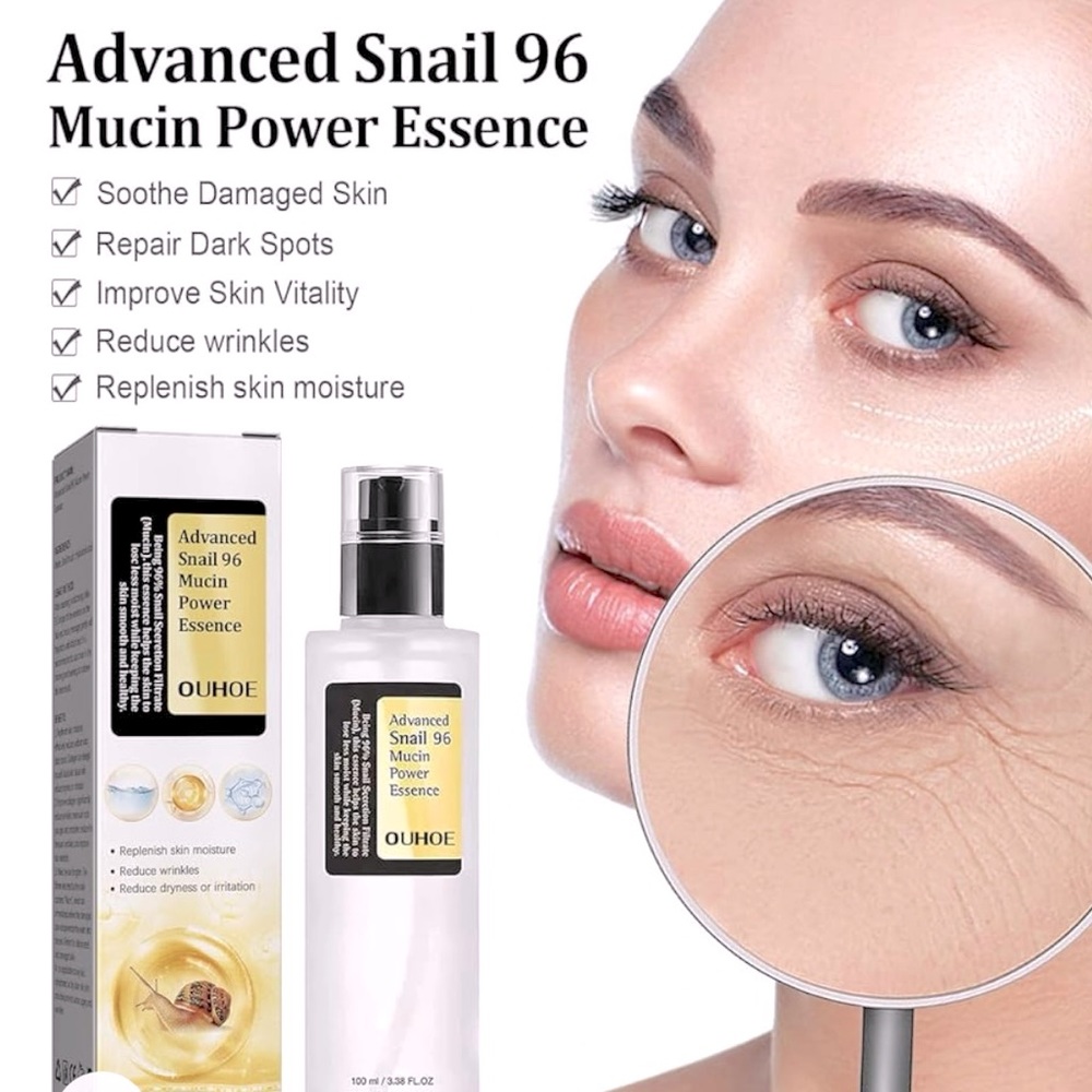 NIB New Ouhoe Advanced Snail Mucin 96 Power Essence